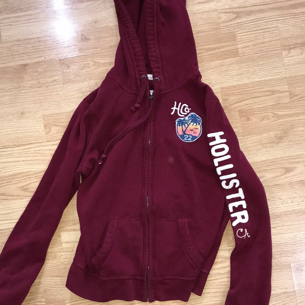Hollister zip up hoodie